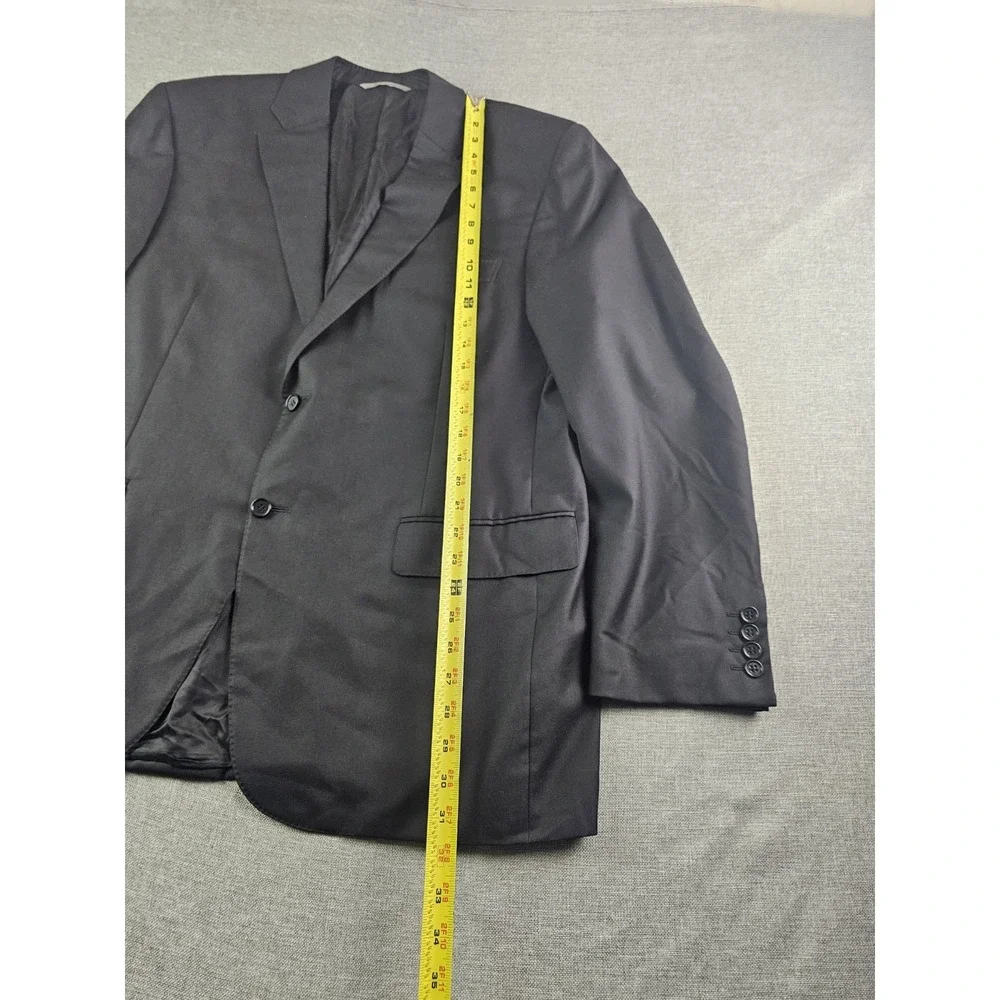 Canali 1934 Blazer Mens 46 R Black Wool Suit Jacket Designer Italy